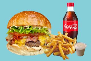 Burger Deluxe + Patatine Fritte American Style