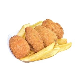 Хрупкаво Халапеньо Пълнено с Чедър с ароматни Картофки /Чеснов сос/