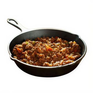 Revuelto De Carne De Ternera Picada Con Verduras Variadas