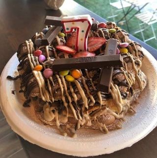 Waffle Bubble Cake Aniversario