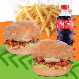 Juicy Value Burgers & Soda Combo 