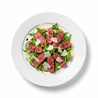 Tagliatta muschi de vita cu parmezan si rucola