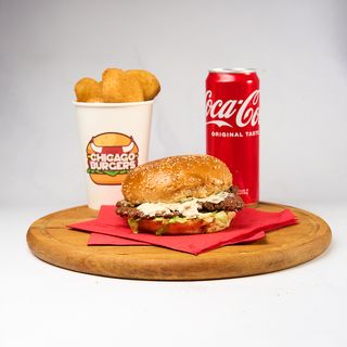 Chicago Smelly Double Combo + 5 Nuggets + Coca-Cola 330ml