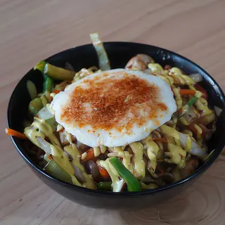 Wok pollo de corral