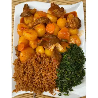 Pilau Rice & Irish Mixed with Beef
