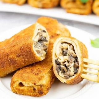 Krokiety z pieczarkami i mozzarellą