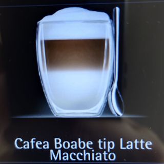 Cafea boabe tip latte macchiato