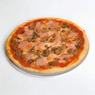 Pizza prosciutto cotto e funghi