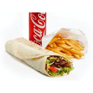 Combo dürüm 5 uds. + patatas fritas 1uds. Cola2L 