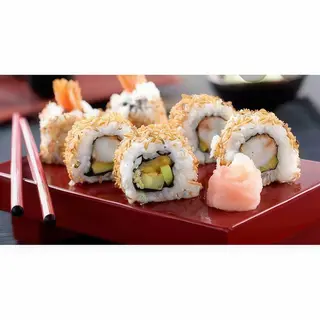 E20. California Tempura De Gambas (6 Unit)