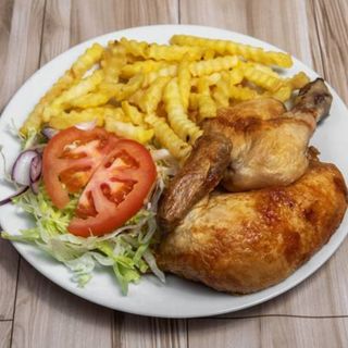 Menú Medio Pollo Asado
