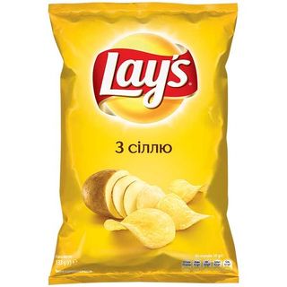 Чіпси Lays З Сіллю, Велика Упаковка 120 Грм