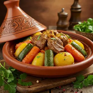 Tajine De Viande Aux Légumes