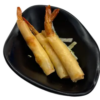 P108.Rollito De Langostino En Pasta Fritos Con Queso (6 Uds.)