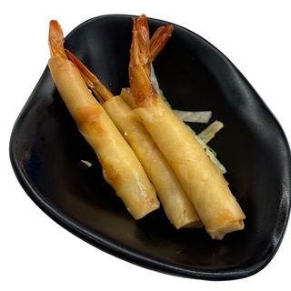 P108.Rollito De Langostino En Pasta Fritos Con Queso (6 Uds.)