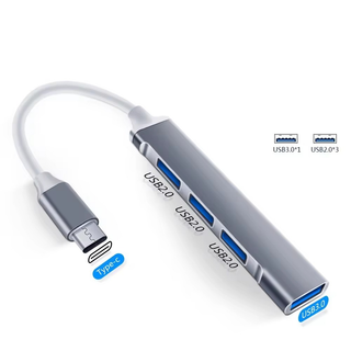 Type-c To Usb Hub 4 In 1