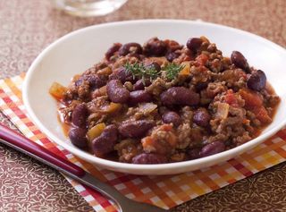 Plat d'haricot + Pain + Rognons