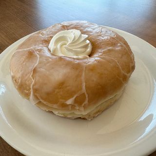 Rosco glaseado relleno de nata