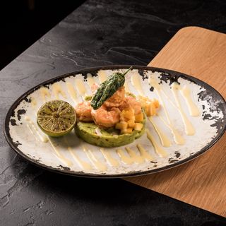 Гуакамоле с хрупкави скариди(240г)