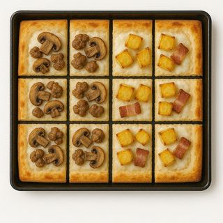 Teglia pizza mista 3