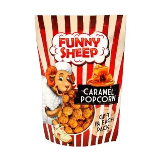Popcorn w karmelu klasyczny, 100g, Funny Sheep
