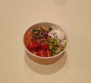 1 Riso bianco, salmone e hawaiana