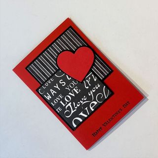 Ръчно изработена поздравителна картичка №1