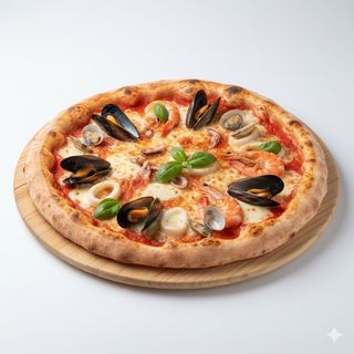 Pizza clásica frutti di mare