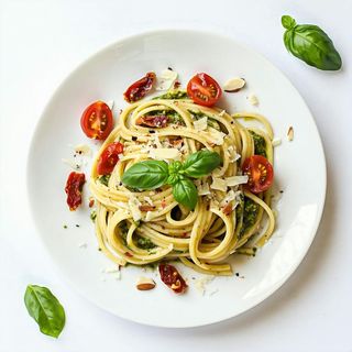 Makarony z pesto z bazyliowym