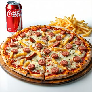 Pizza Americana + Patatine + Bibita