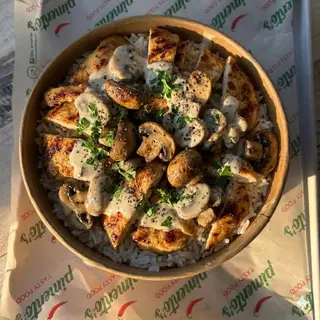 Rice Bowls Escalope champignons