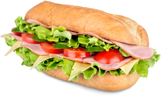 Bocadillo clásico de jamón y queso