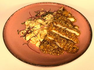 Hrskava piletina sa taljatelama blago ljuta