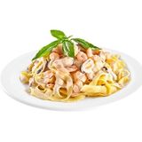 Fettuccine Alfredo с креветками