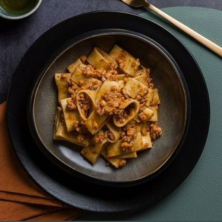 Calamarata al ragù di polpo.