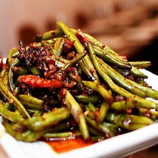 Judías verdes con carne molida sofritas