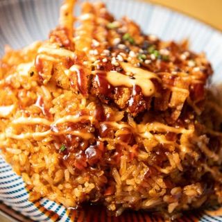 arroz frito con pollo