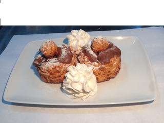 Papanași cu ciocolată