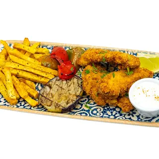 Pollo empanado