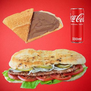 Slatka palačinka + šiš + Coca-Cola