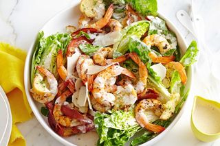CAESER SALAD WITH SHRIMPS