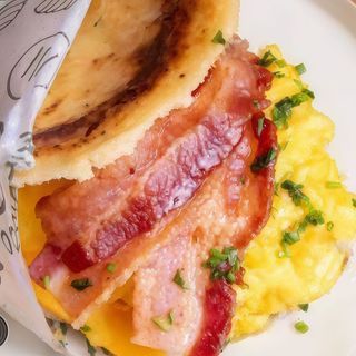 Arepa de bacón