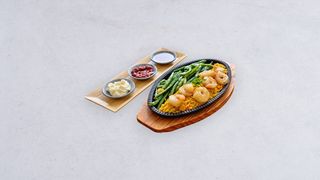 Krewetki królewskie z imbirem