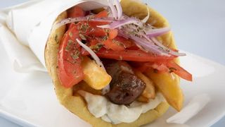 Pita souvlaki di agnello