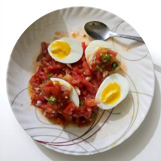 Boil Egg Pair (Kachumbari)
