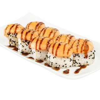 Запеченные роллы с курицей