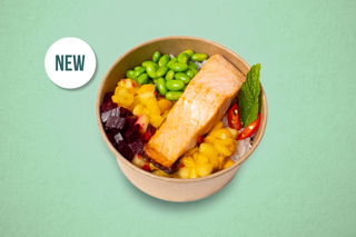 Somon Steak & Chutney Salsa / orez basmati