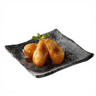 Banana fritas con miel