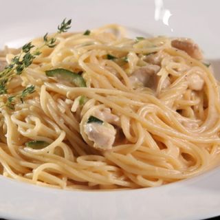 Spaghetti Poulet Sauce Blanche