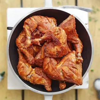 1/4 Chicken deep Fry